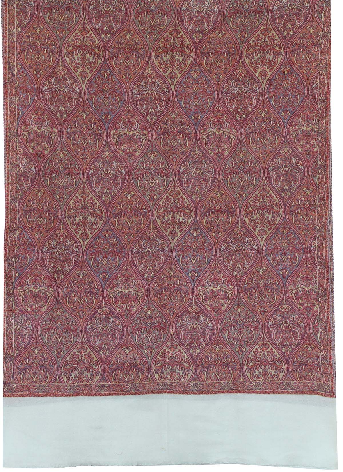 Pure Wool Jamavar Shawl Scarves Womens Gift Indian Clothing (80 x 28 inches) - Image 2