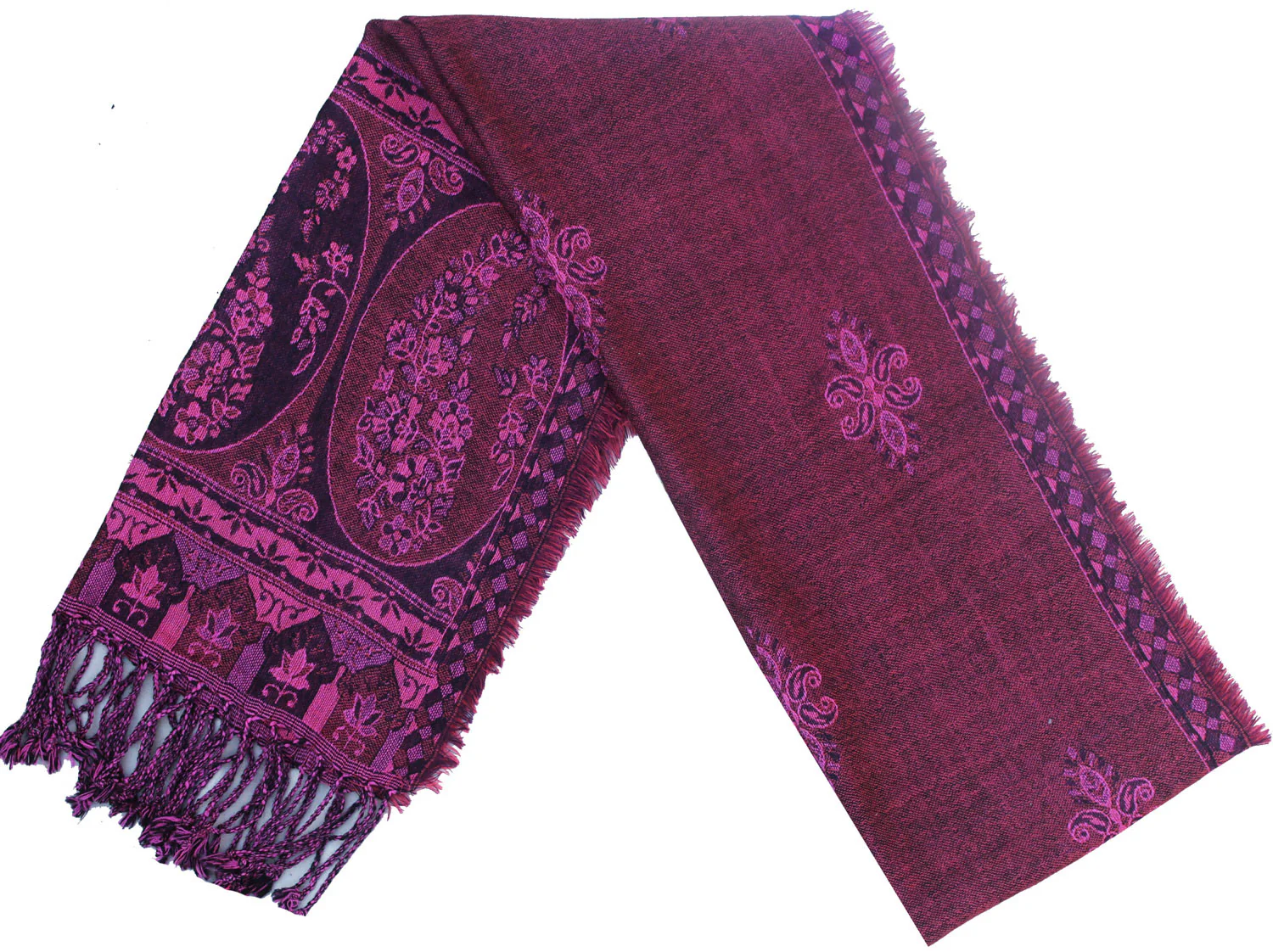Pure Wool Jamawar Scarf Mens Muffler Indian Clothing - Image 2