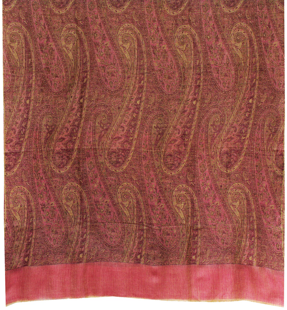 Shawl Scarves Paisley Women's Wool Indian Clothing (82 x 42 inches) - Image 2