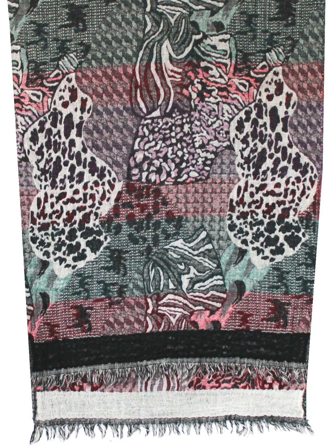 Shawls and Scarves Jamawar Boiled Wool Wrap India Clothing Gift (74 x 28inches) - Image 2