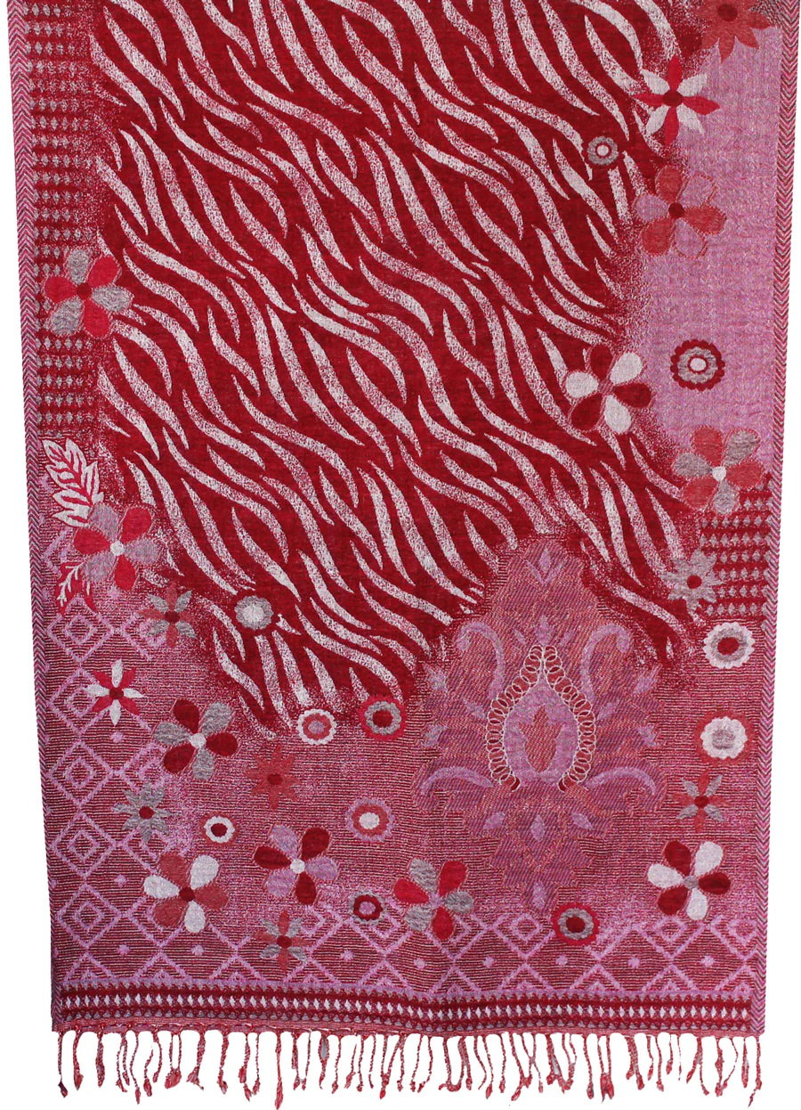 Shawls and Scarves Jamawar Boiled Wool Wrap India Gift (76 x 28 inches) - Image 2
