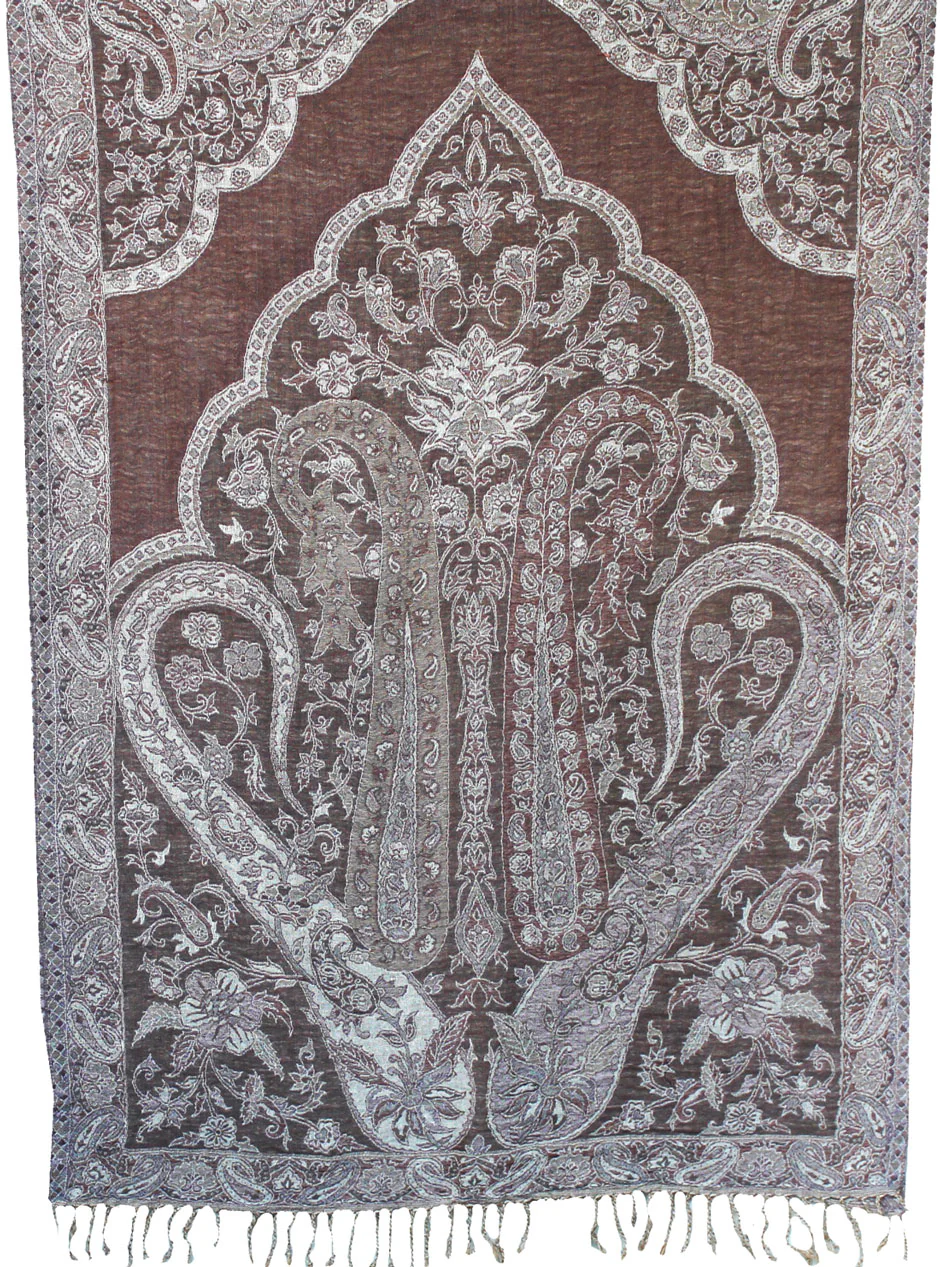 Shawls and Scarves Jamawar Boiled Wool Wrap India Gift (76 x 28 inches) - Image 2