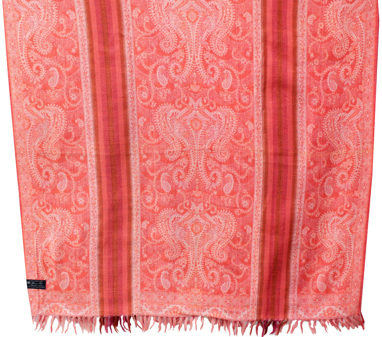 Shawls and Wraps Paisley Wool Womens India Clothing (82 x 42 inches) - Image 2