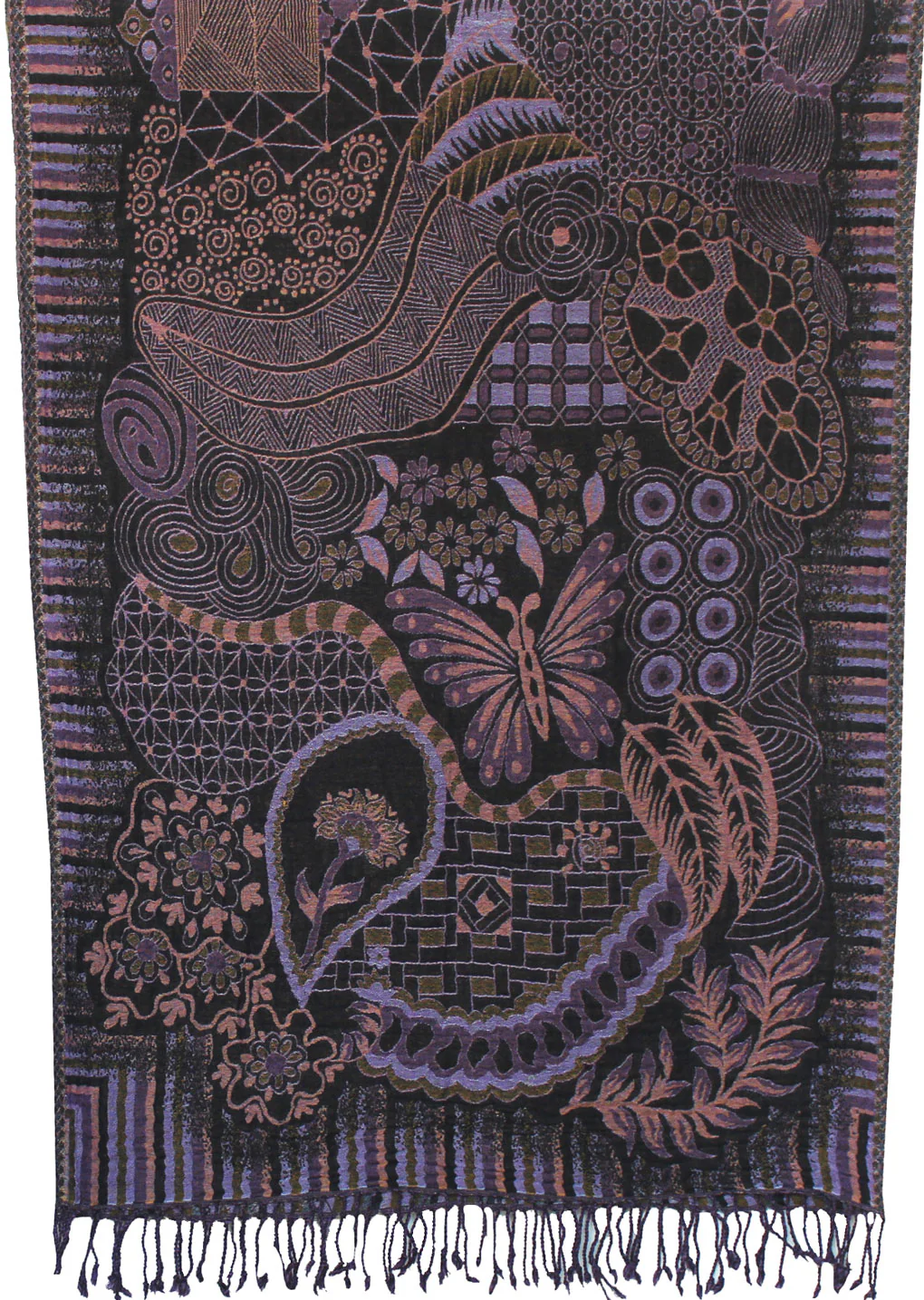 Shawls Jamawar Boiled Wool Scarf Womens Indian Clothing Gift (76 x 28 inches) - Image 2