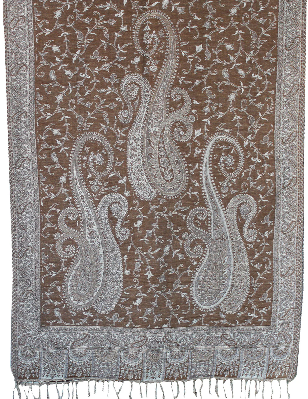 Shawls Jamawar Boiled Wool Scarf Womens Indian Clothing Gift (76 x 28 inches) - Image 2
