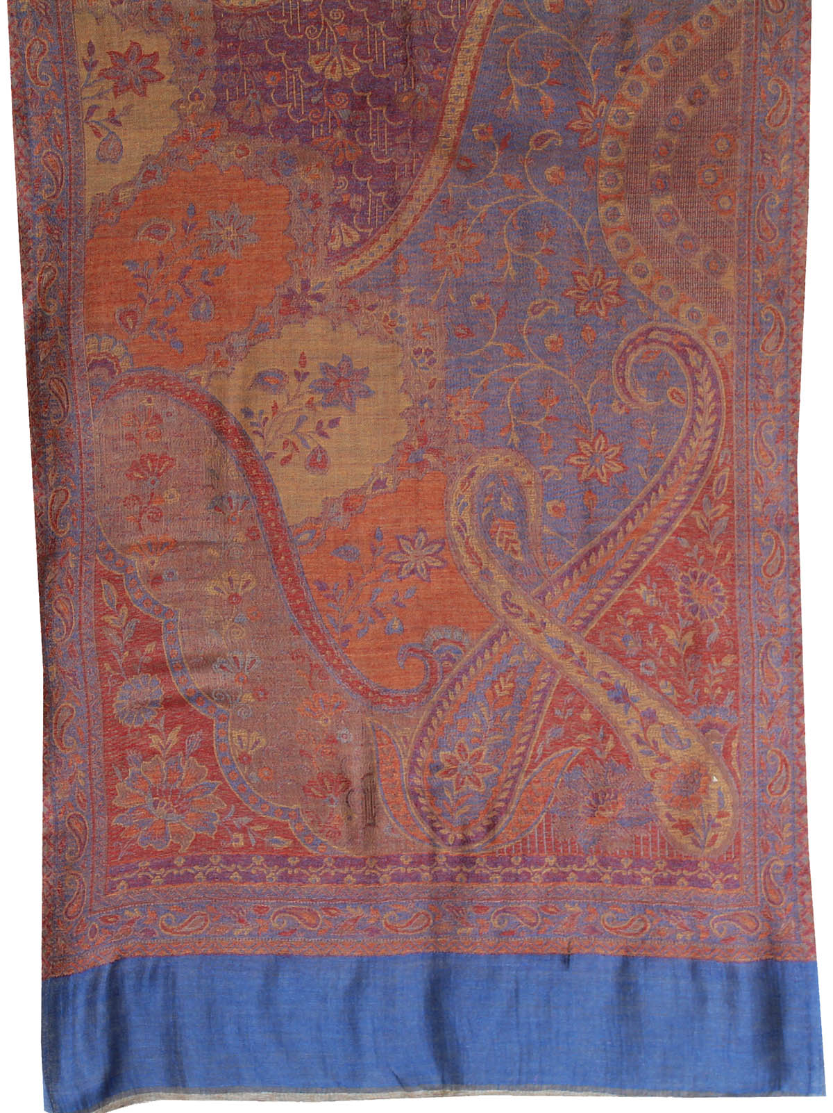 Shawls Paisley Wool Scarf Womens India Clothes Gift (80 x 28 inches) - Image 2