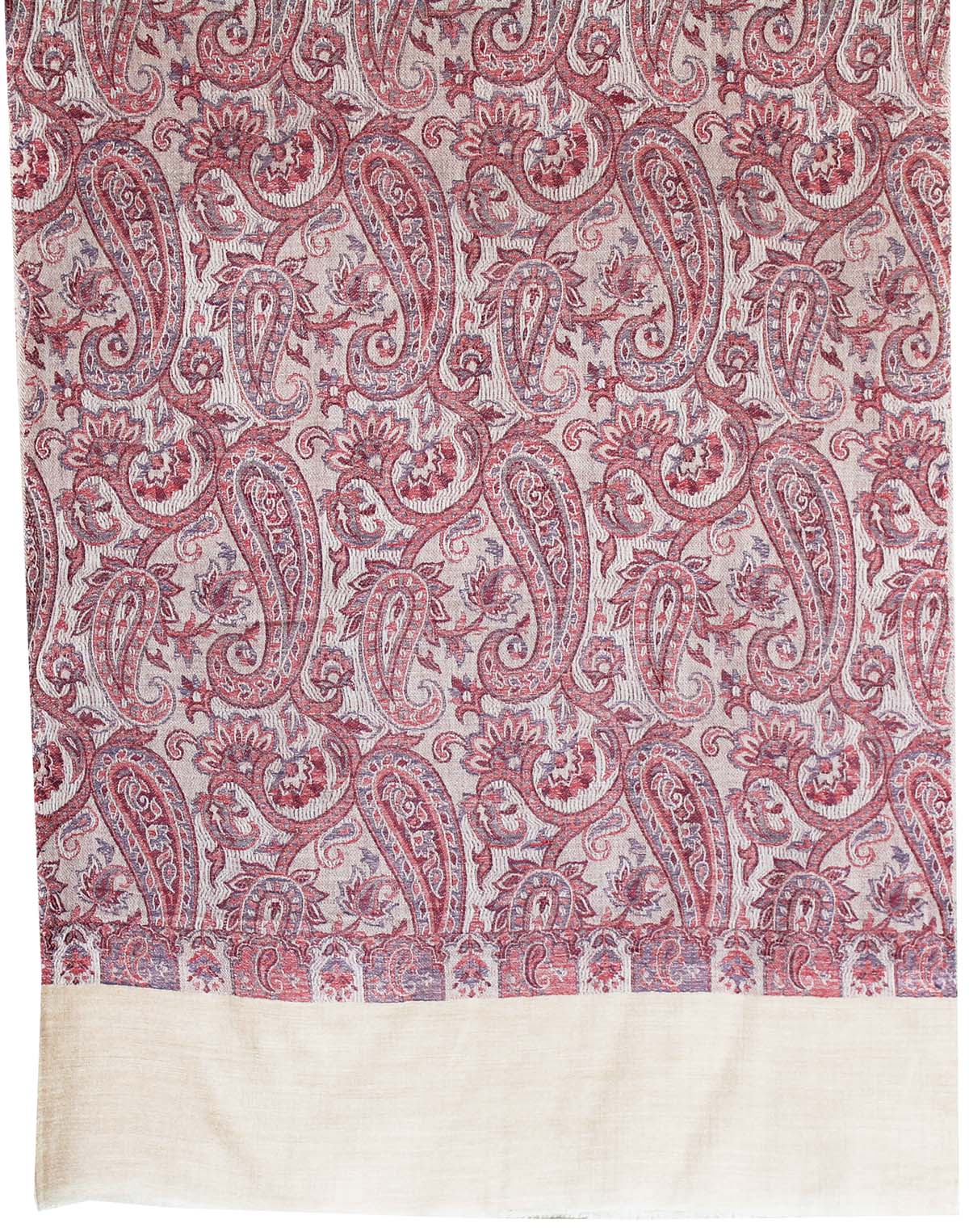 Shawls Paisley Wool Scarf Womens Indian Clothing Gift (80 x 28 inches) - Image 2