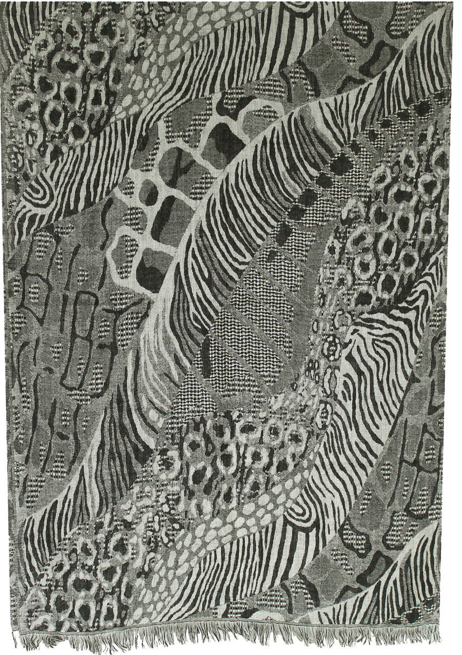 Shawls Scarves Jamawar Wool Wrap India Clothing Gift (76 x 26 inches) - Image 2
