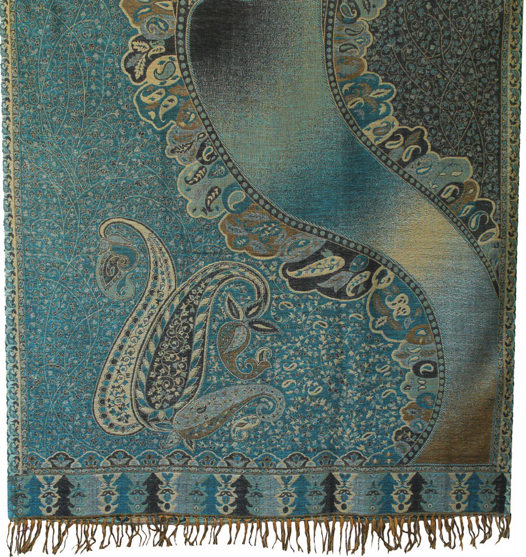Shawls Scarves Womens Wool Wrap India Clothing (82 x 42 inches) - Image 2