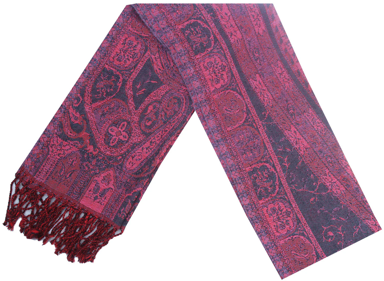 Soft Wool Jamawar Muffler Gift India Clothes Accessory - Image 2