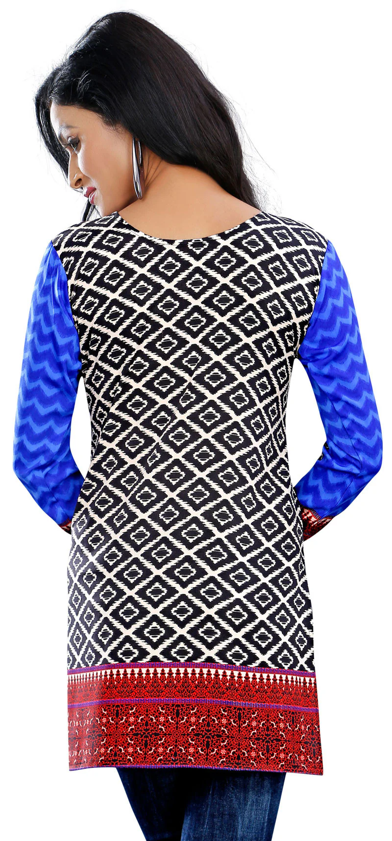 Stylish Blue Kurti Indian Wear – Trendy Short Kurti for Women - Image 2