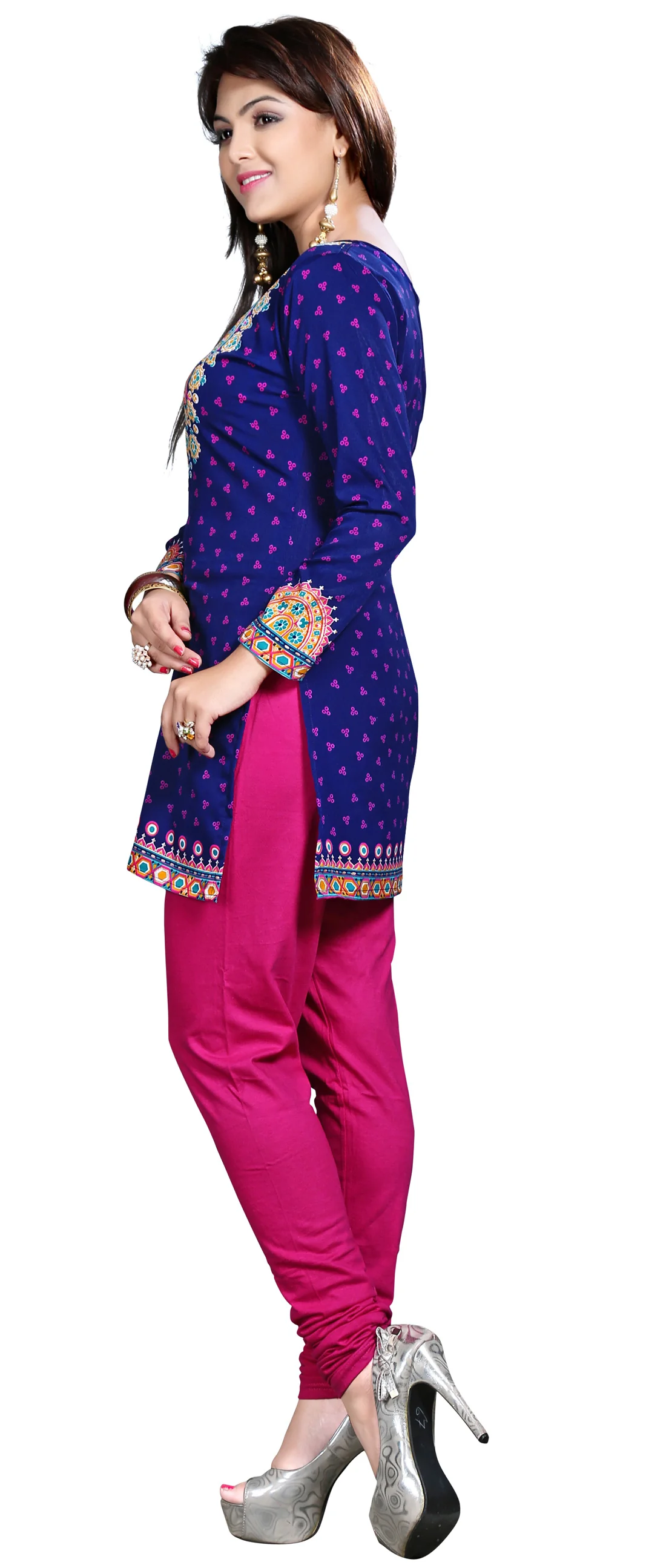 Stylish Blue Short Kurtis for Women - Elegant Indian Kurti - Image 6