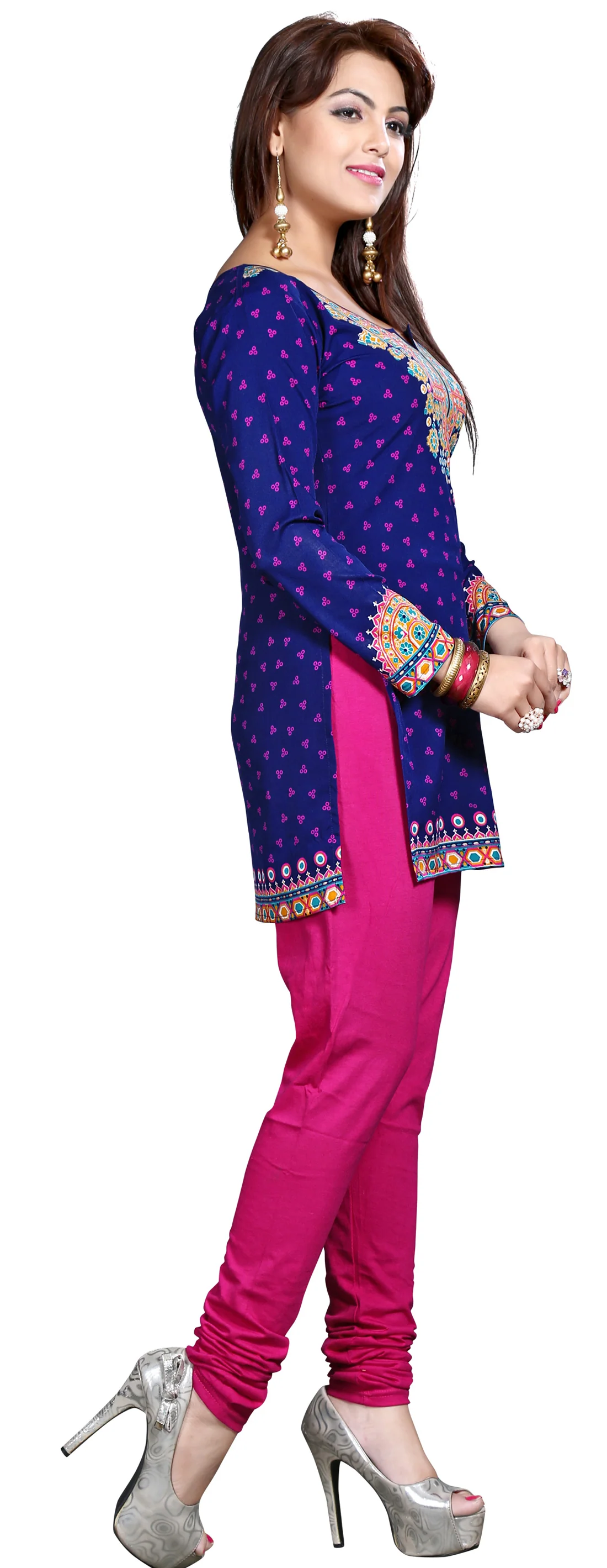 Stylish Blue Short Kurtis for Women - Elegant Indian Kurti - Image 7