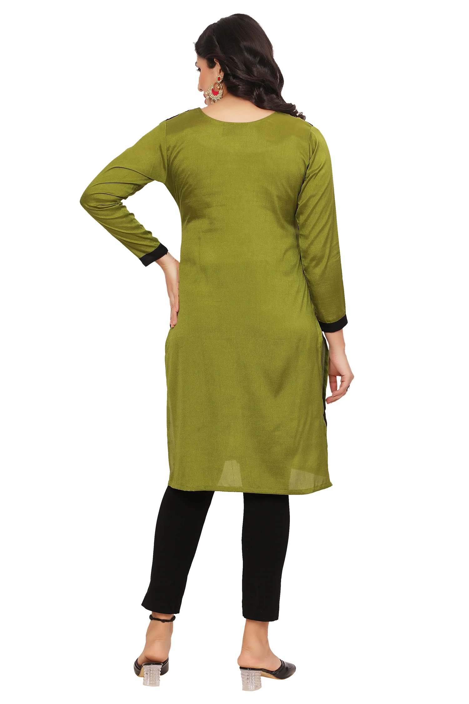 Stylish Green Short Kurti for Women - Chic & Comfortable Kurtis - Image 2