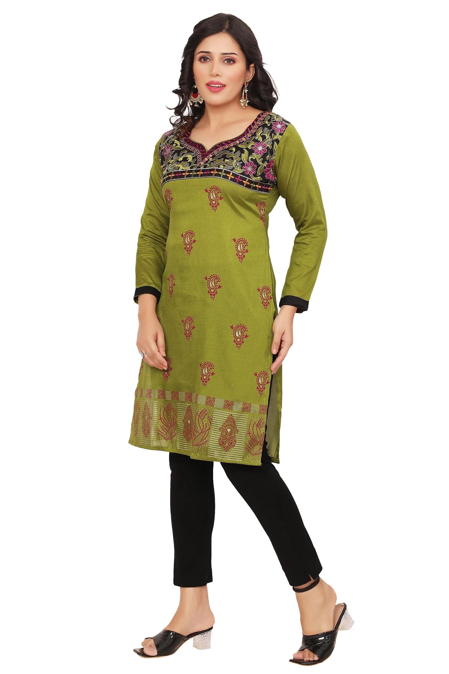 Stylish Green Short Kurti for Women - Chic & Comfortable Kurtis - Image 7