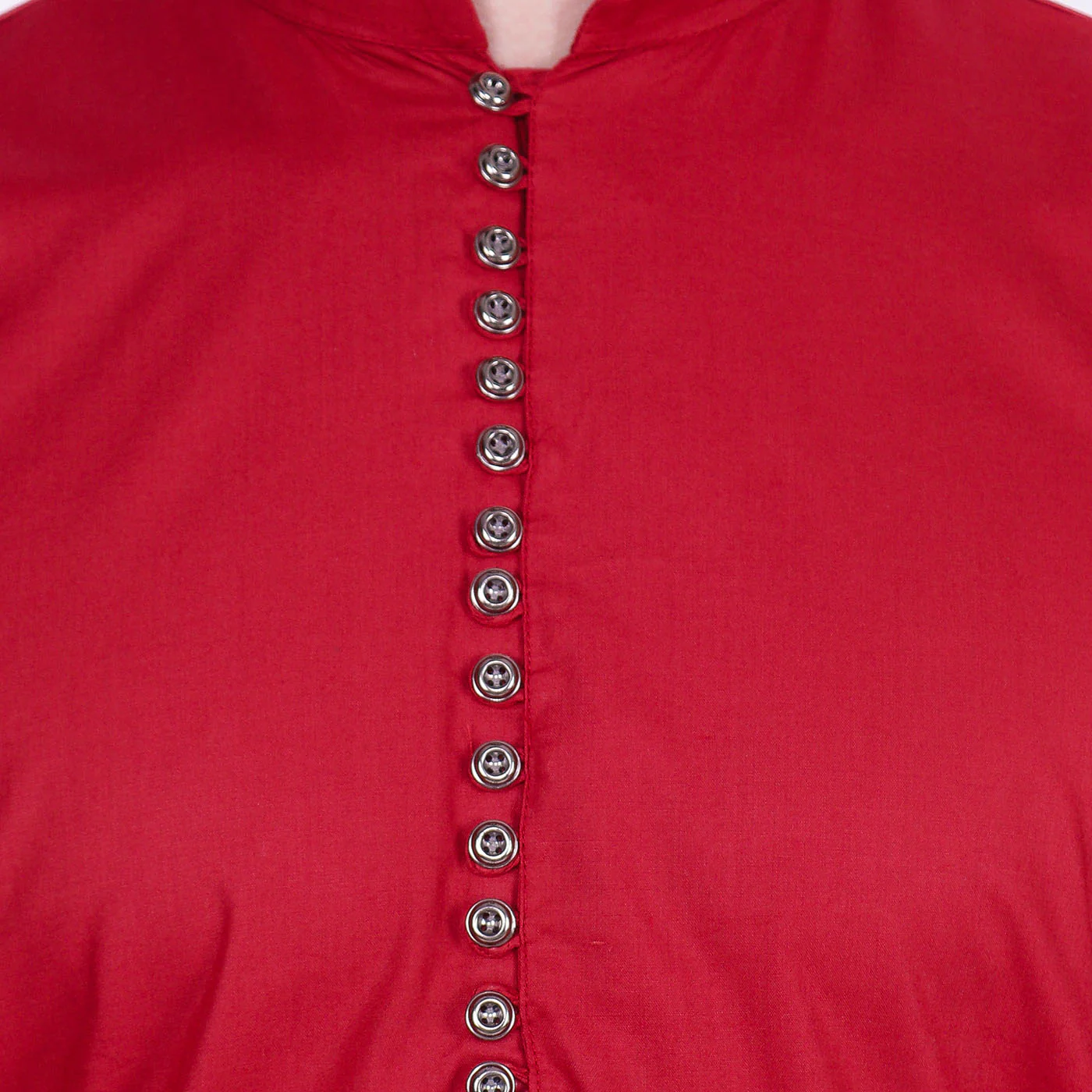 Traditional Men's Party Dress Kurta Pajama India Clothes (Maroon) - Image 4