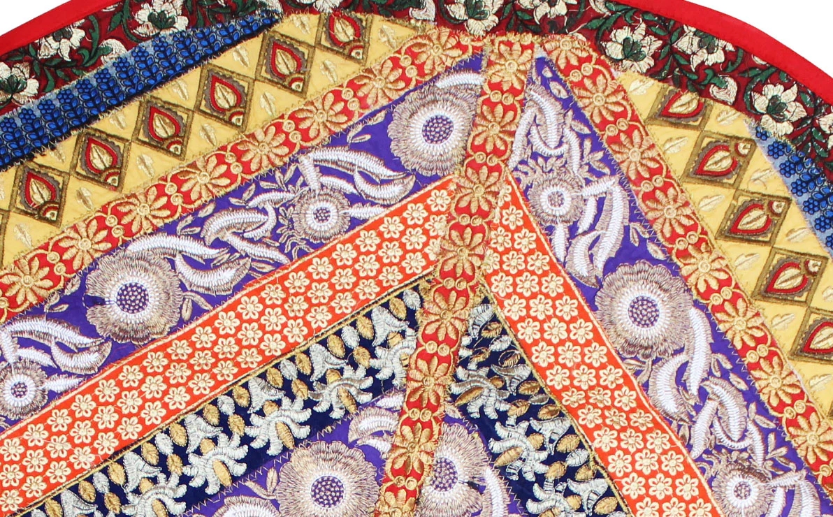 Wall Hanging Round Tapestry Embroidery India Decor Ethnic (Dia 39 inches) - Image 2