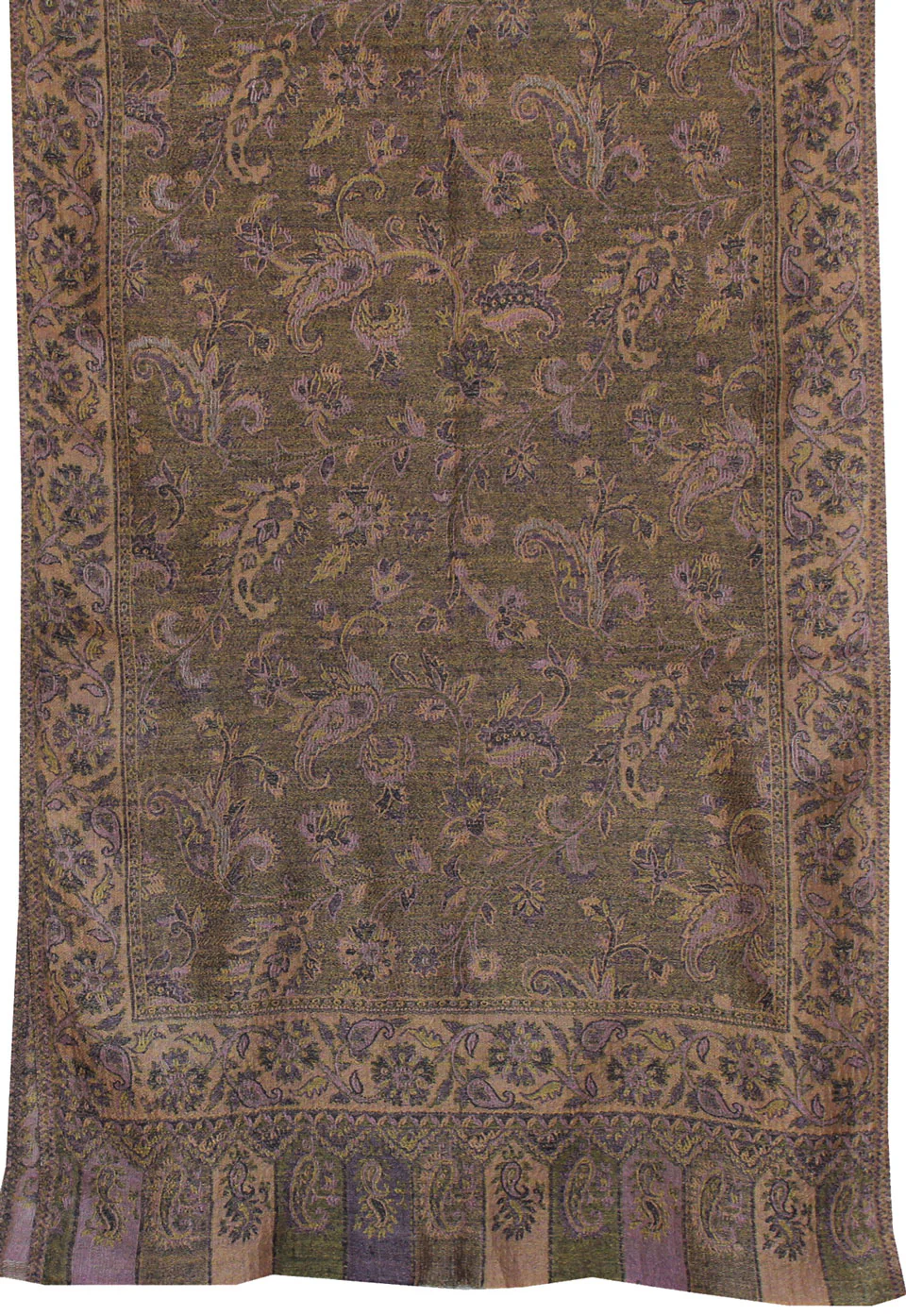 Womens Paisley Scarf Shawl Wool Indian Clothing (80 x 28 inches) - Image 2