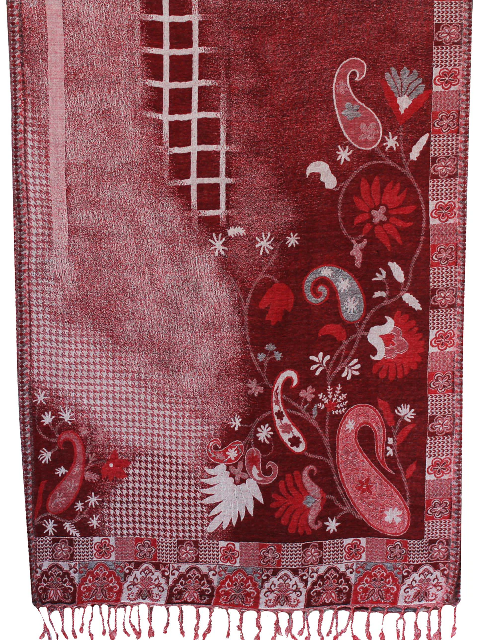 Womens Boiled Wool Shawl Scarf Gift India Clothes (76 x 28 inches) - Image 2