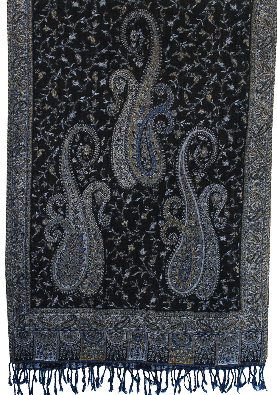Womens Boiled Wool Shawl Scarf Gift India Clothes (76 x 28 inches) - Image 2