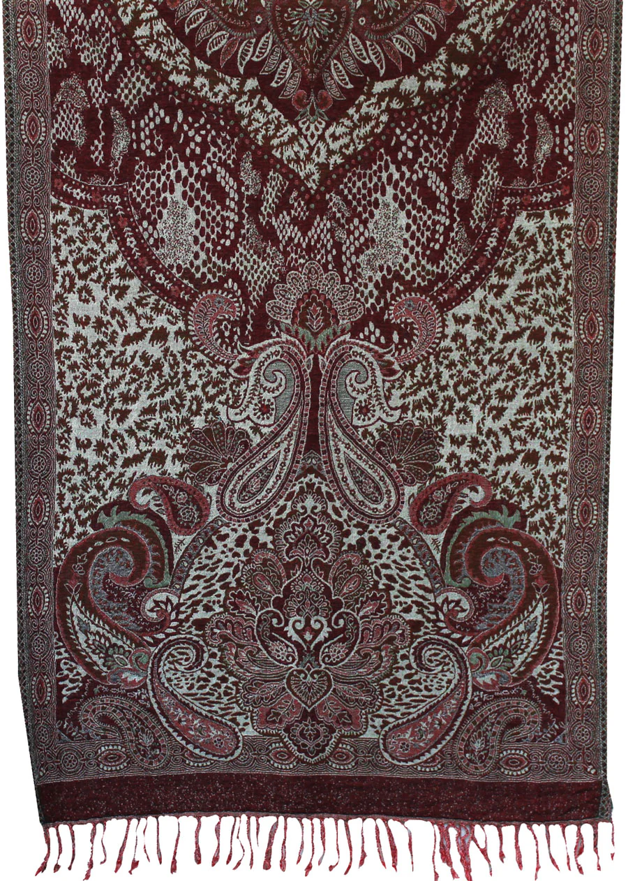 Womens Boiled Wool Shawl Scarf Gift India Clothes (76 x 28 inches) - Image 2