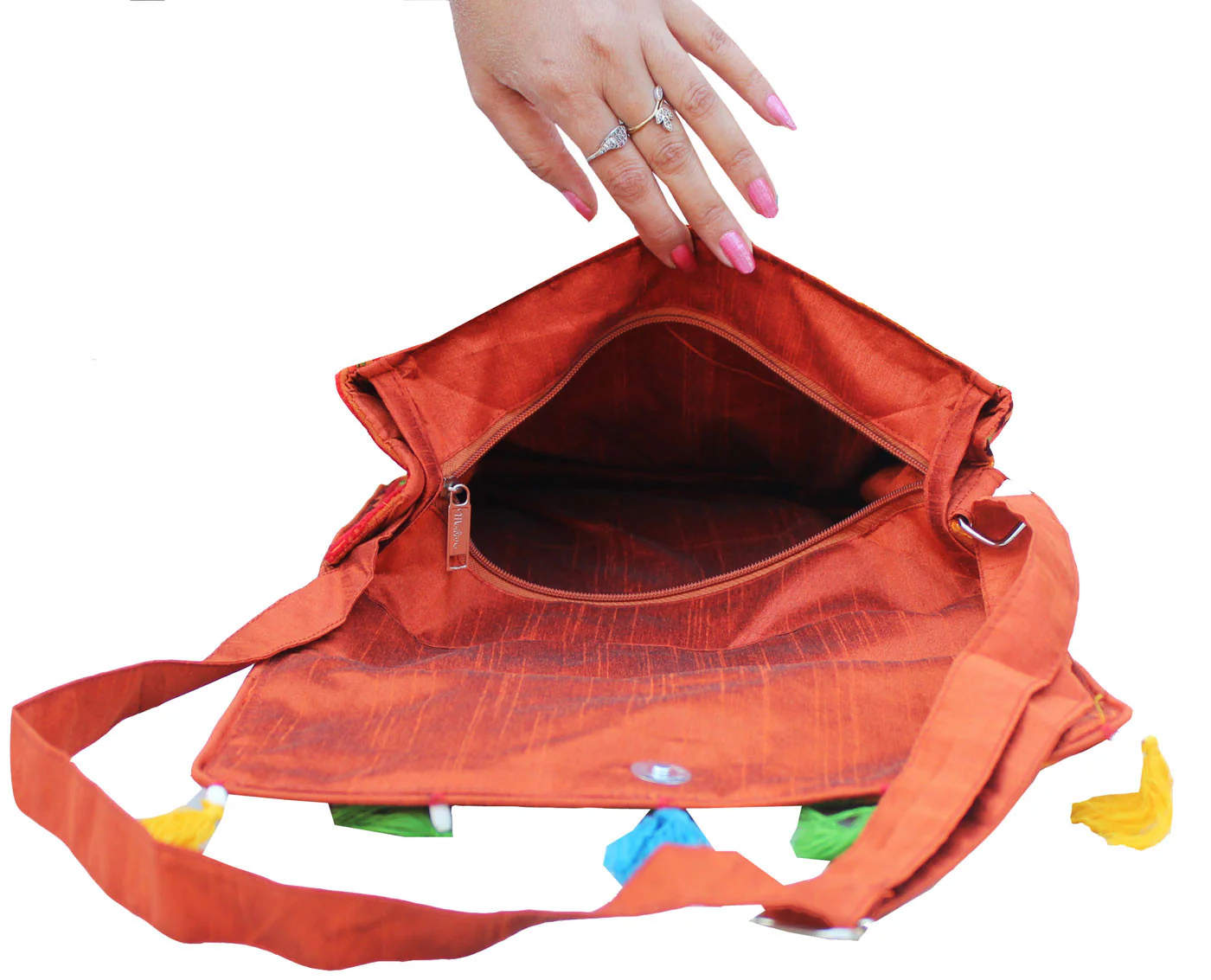 Womens Indian Clothing Bohemian Hippie Gypsy Cross Body Shoulder Bag - Image 3