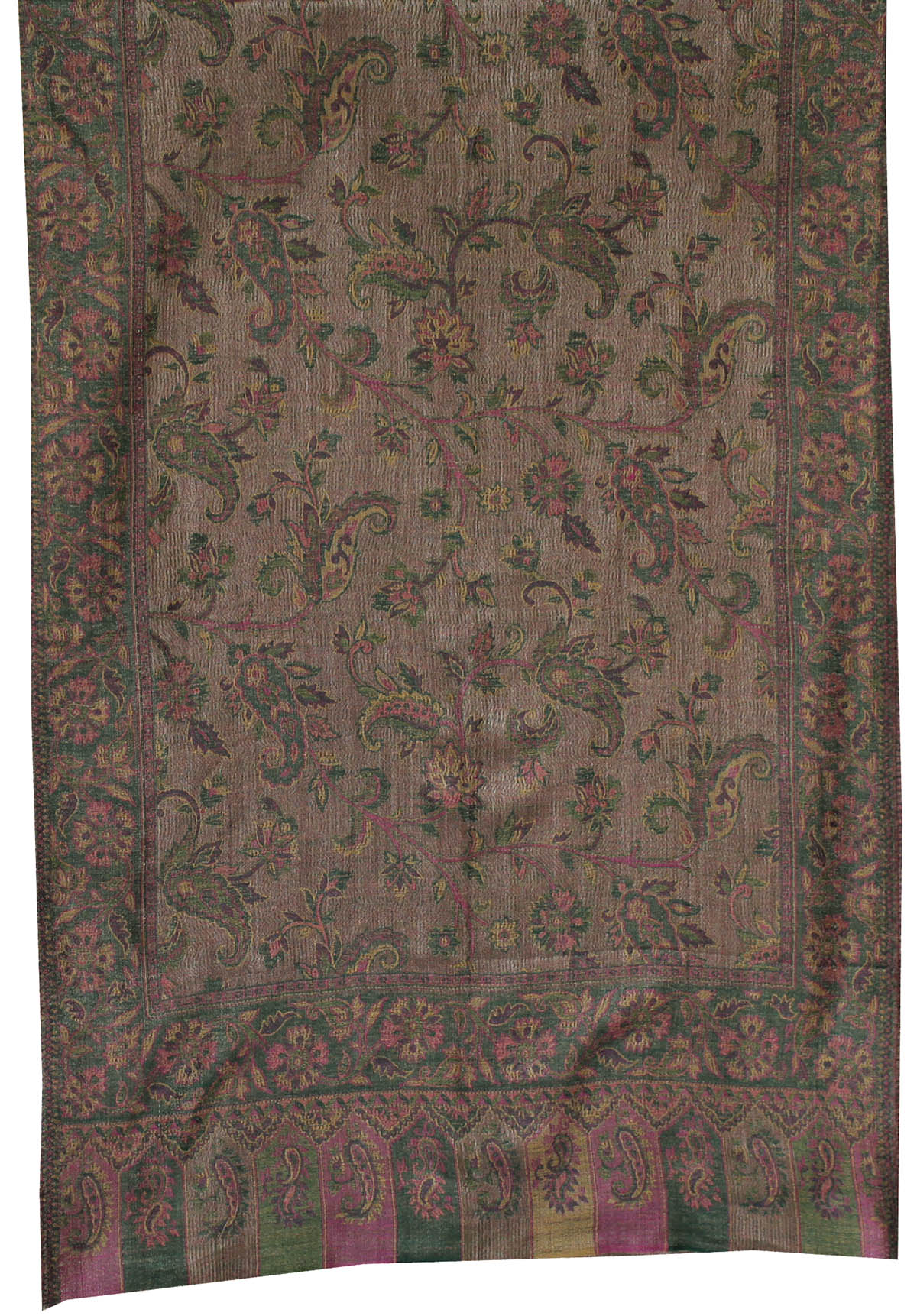Womens Paisley Scarf Shawl Wool Indian Clothing (80 x 28 inches) - Image 2