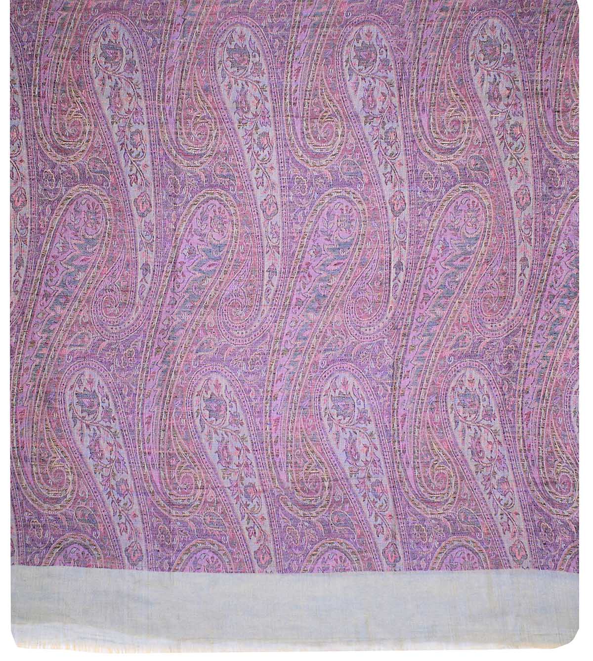 Women's Paisley Wool Shawl Wrap Gift India Clothes (80 x 40 inches) - Image 2