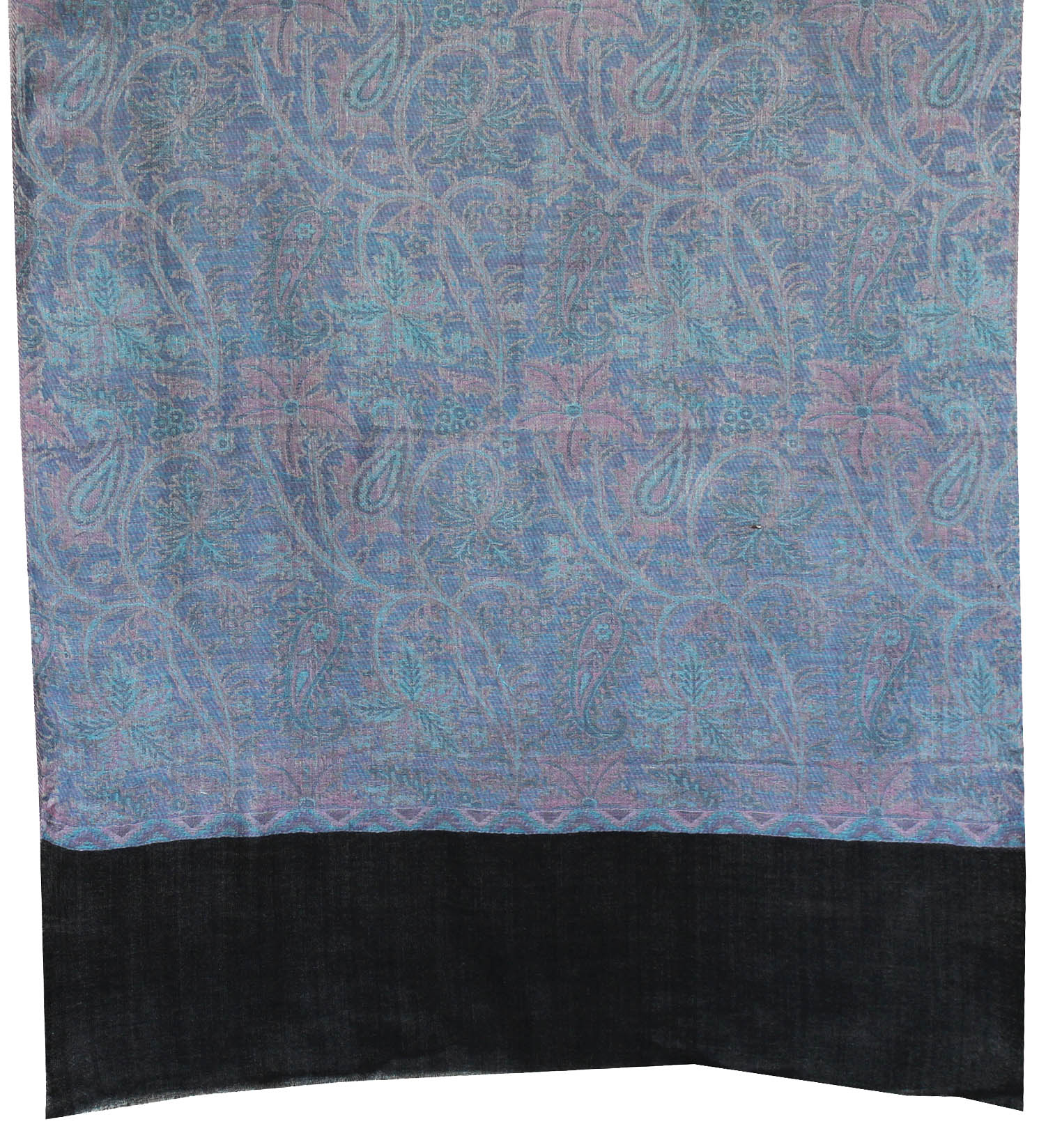 Womens Scarf Shawl Paisley Wool Indian Clothing (80 x 28 inches) - Image 2