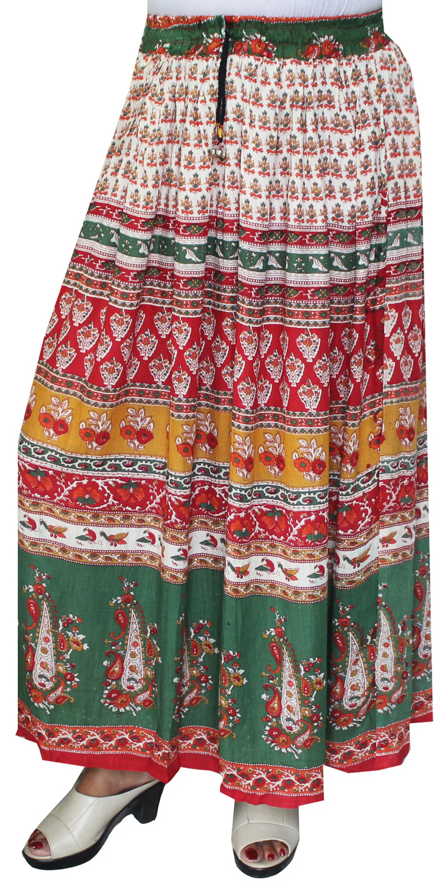 Womens Summer Printed Indian Long Skirts Ankle Length India Apparel - Image 2