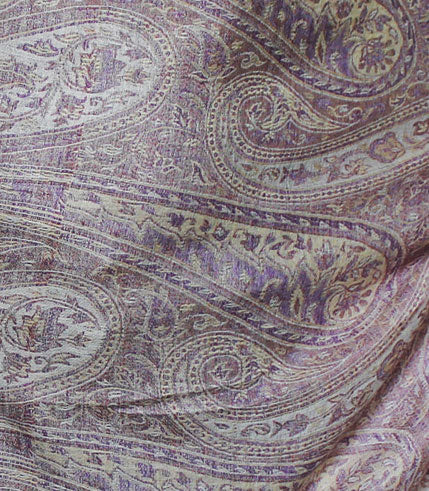 Women's Wool Shawl Scarves Paisley Indian Clothing (82 x 42 inches) - Image 2