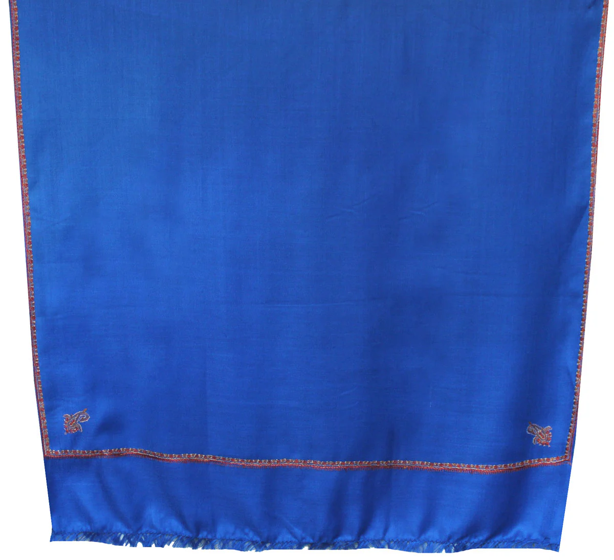 Woolen Indian Shawl Hand Embroidered Womens Gift (Blue) - Image 2