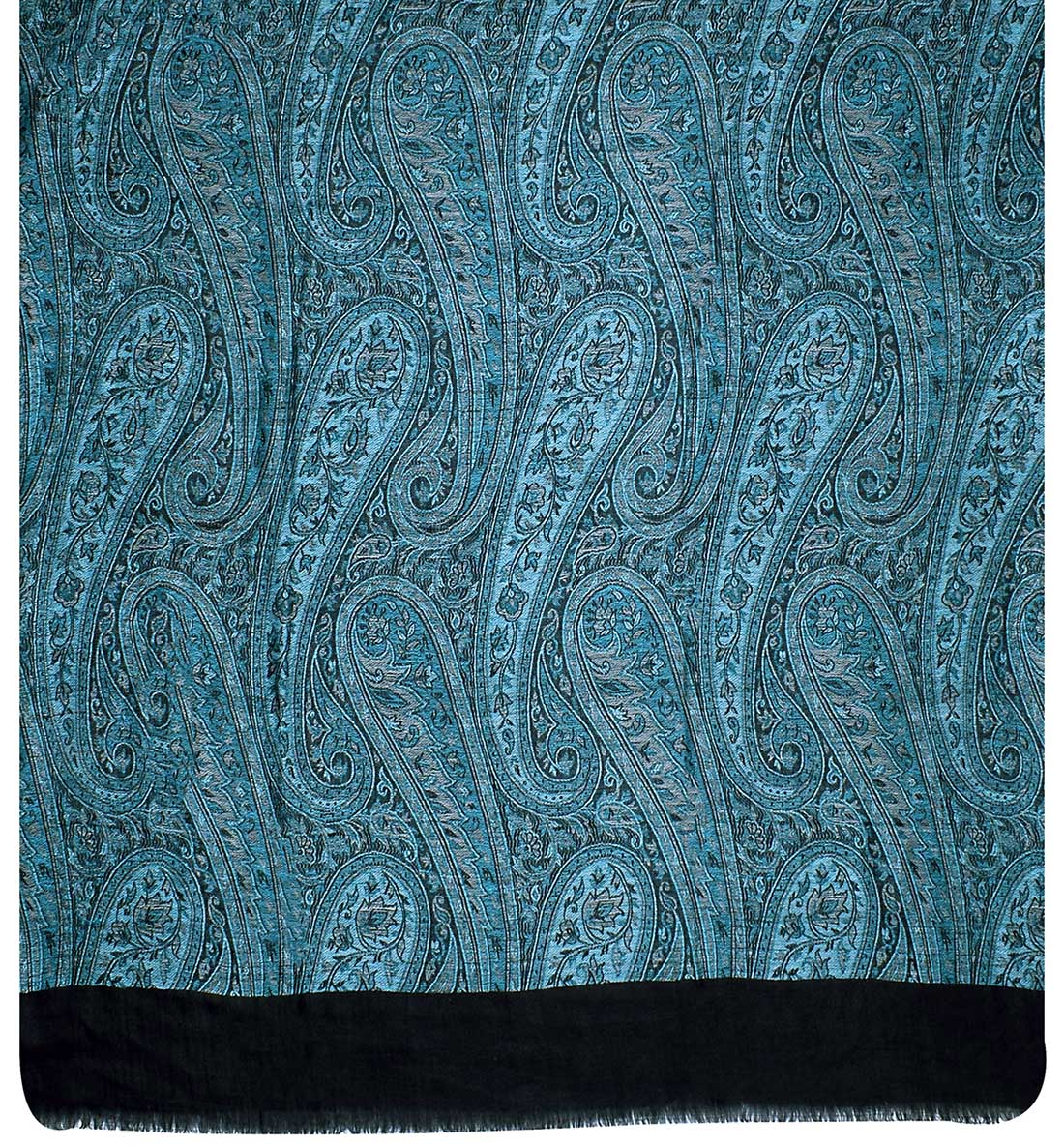 Wrap Shawl Paisley Women's Wool Gift India Clothes (80 x 40 inches) - Image 2