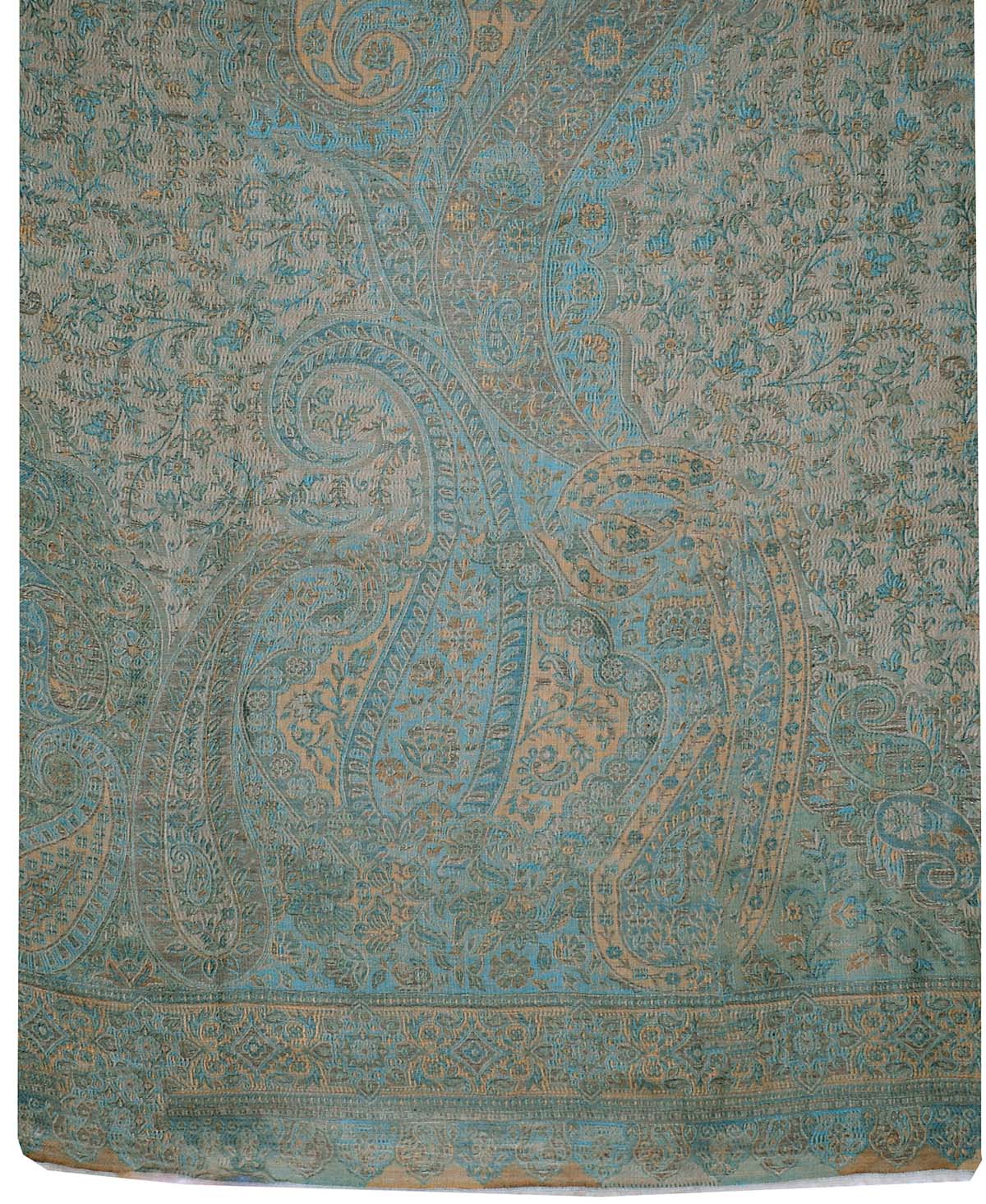 Wrap Shawl Paisley Women's Wool Gift India Clothes (80 x 40 inches) - Image 2